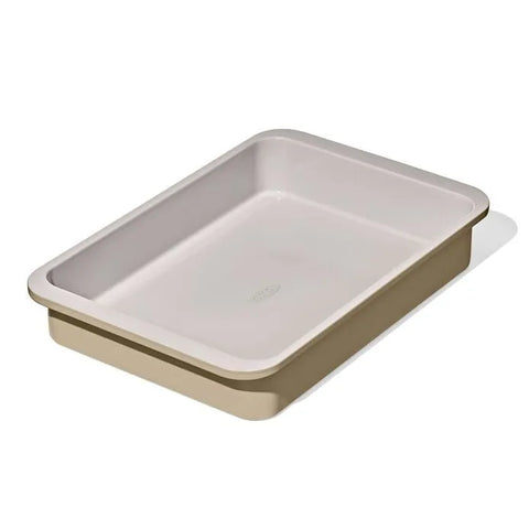 Non-Stick Pro Ceramic Coated Metal Bakeware 9" x 13" Cake Pan - Biscuit