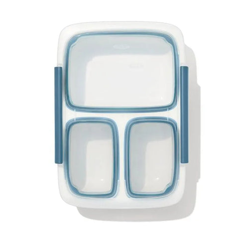 Prep & Go 4.1-Cup Divided Container - Ocean Blue
