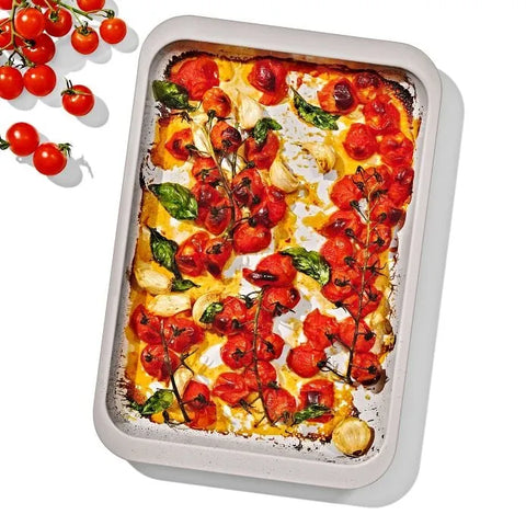 Non-Stick Pro Ceramic Coated Metal Bakeware Quarter Sheet Pan - Storm Blue
