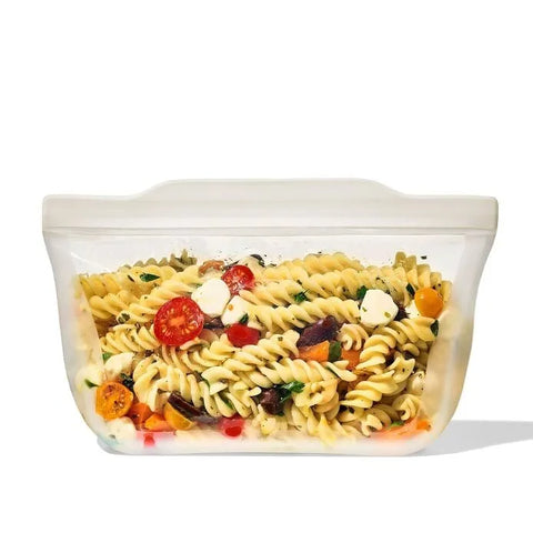 Silicone Reusable Bag - Stand-Up Quart (32 oz) - Oat