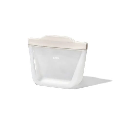 Silicone Reusable Bag - Stand-Up Snack (12 oz) – Oat