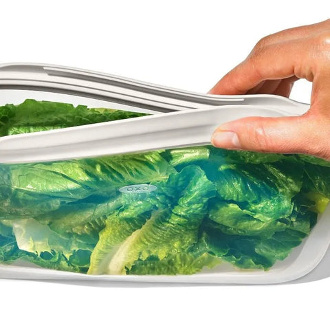 Silicone Reusable Bag - Sandwich Bag (28 oz) - Oat