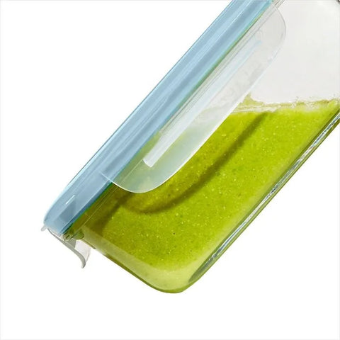 Smart Seal 1.6-Cup Glass Rectangle Container - Arctic Blue