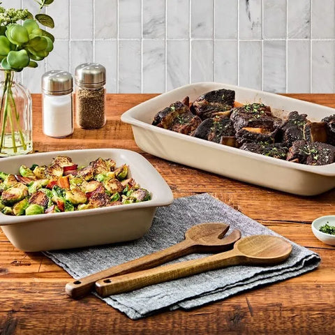 OXO Good Grips 2 Qt Square Stoneware Baking Dish – Biscuit