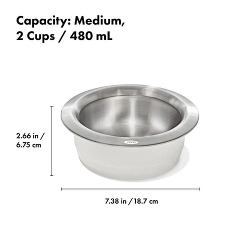 OXO Pet Nonslip Bowl - Medium, 2 Cups / 480 mL