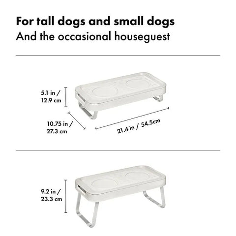 OXO Pet Adjustable Elevated Feeder