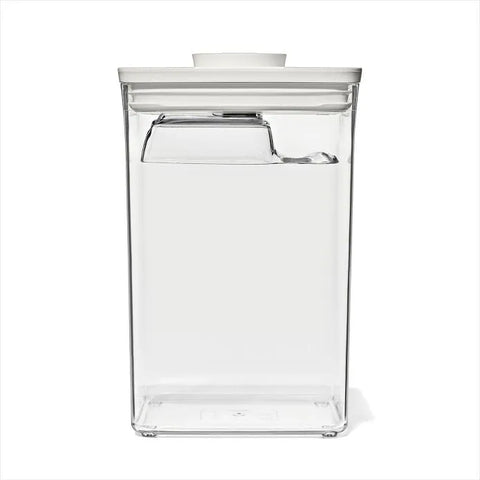 OXO Pet POP Container with Scoop — Big Square Medium — 4.4 Qt/4.2 L