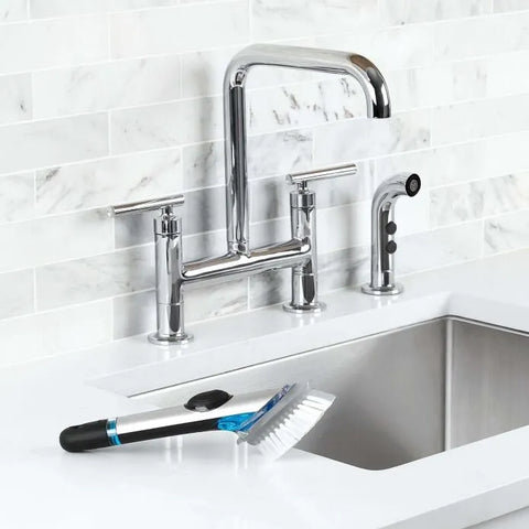 Steel Soap Dispensing Dish Brush