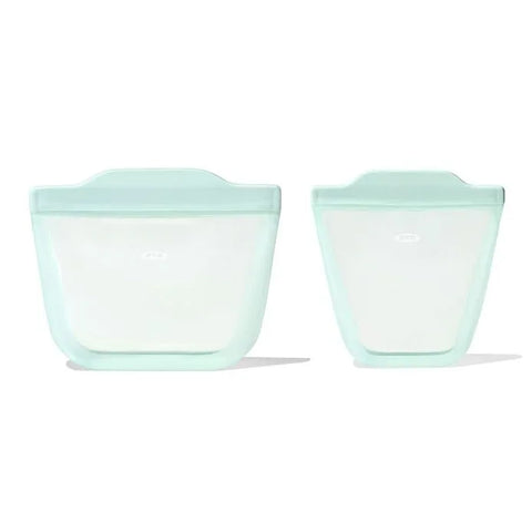 Tot Silicone Reusable Bags – 2 Piece Mixed Snack Set