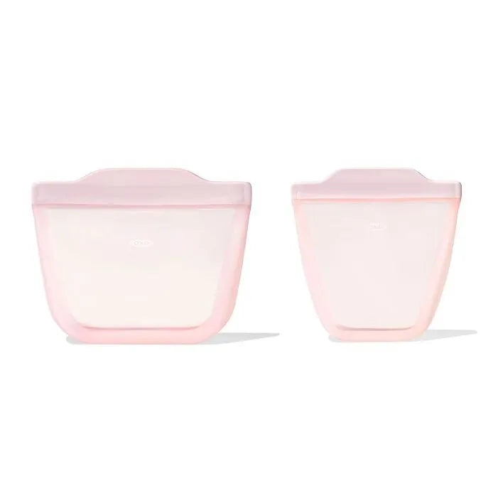 Tot Silicone Reusable Bags – 2 Piece Mixed Snack Set