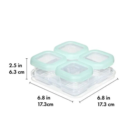 Baby Blocks Food Storage Containers (4 oz) - Opal