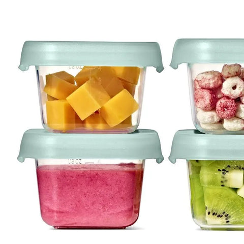 Baby Blocks Food Storage Containers (4 oz) - Opal