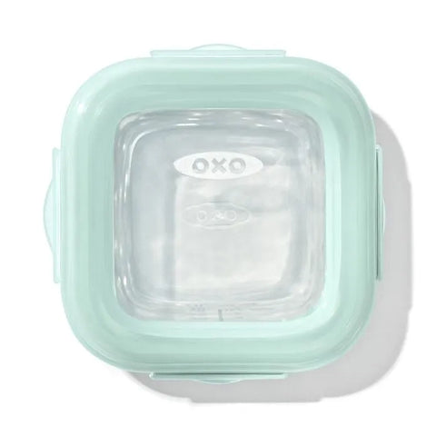Glass Baby Blocks Food Storage Containers (4 oz) - Opal